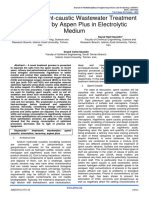 Modern Spent-Caustic Wastewater Treatment Simulation by Aspen Plus in Electrolytic Medium