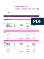 Computer Best Store Accounts Receivable Subsidiary Ledgers: Date Explanation Ref. Debit Credit Balance