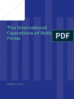 The International Operations of National Firms - A Study of Direct Foreign Investment-MIT Press (MA) (