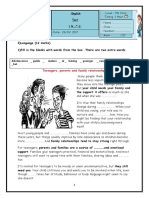 Test For 9 TH Grade About Family Life Tests - 101936