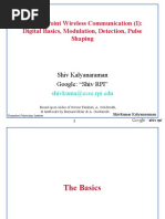 Point-to-Point Wireless Communication (I) : Digital Basics, Modulation, Detection, Pulse Shaping