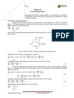 Chapter-II Governing Equations: 2.1.1 The Law Conservation of Mass