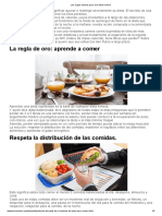 Las Reglas Básicas para Una Dieta Exitosa