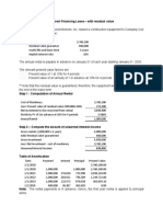 Illustrative Problem 1 - Direct Financing Lease - With Residual Value