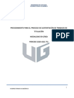 Procedimiento Sustentación en Línea Trabajos de Titulación 2020-2021 Ti2