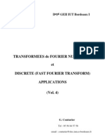 Transformée de Fourier Numérique Et Discrète Applications