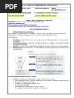 Guía de Español 1P 9°