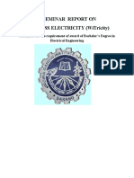 A Seminar Report On Wireless Electricity (Witricity)