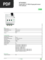 Product Data Sheet: Control Unit 0-10 V REG-K/3-gang With Manual Mode, Light Grey