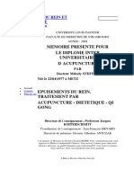 Epuisement Du Rein Et Acupuncture Memoire