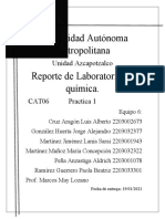 Reporte 2 Materia, Soluciones y Separación de Mezclas