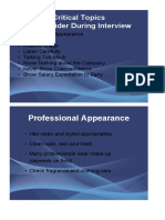 Professional Appearance: Critical Topics To Consider During Interview