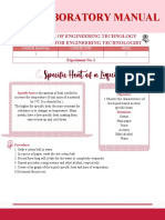 Laboratory Manual: Bachelor of Engineering Technology Chemistry For Engineering Technologist