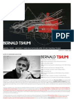 Bernald Tshumi: Writer, Critic, Architect and Educator Related To Deconstructivism