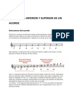 Estructura Inferior y Superior de Un Acorde