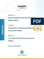 Módulo 14: Internacionalización Del Derecho en Su Ámbito Público