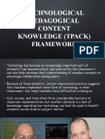 3.3 Technological Pedagogical Content Knowledge (TPACK) Framework