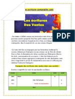 Ecritures Comptables Des Ventes PDF