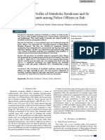 A Clinical Profile of Metabolic Syndrome and Its Determinants Among Police Officers in Bali