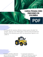 Carga Pesada Cero Emiciones en Colombia