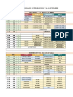 Horario Nuevo Del (7 Septiembre Al 11 Septiembre) Grupo 1, 2, 3