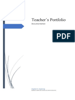 Teacher's Portfolio