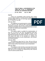 Case Digest (ASSOCIATION OF SMALL LANDOWNERS IN THE PHILIPPINES, INC., ET AL. vs. HONORABLE SECRETARY OF AGRARIAN REFORM) 