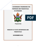 Corporate Governance Framework For State Enterprises and Parastatals in Zimbabwe - 2010