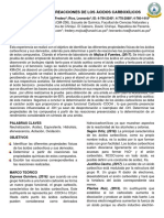 Propiedades y Reacciones de Los Acidos Carboxilicos