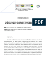 Orientacionaes I Aniversario Plan Cada Familia Una Escuela