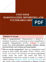 Unit Four Marginalized, Minorities, and Vulnerable Groups