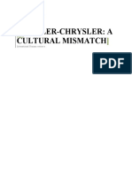 Daimler-Chrysler: A Cultural Mismatch: Loyola Institute of Business Administration, Chennai Nisha Sara Varghese, F09045