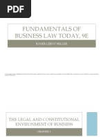 Fundamentals of Business Law Today, 9E: Roger Leroy Miller