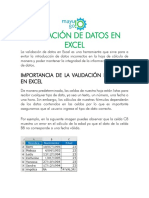 Adicional-VALIDACIÓN DE DATOS EN EXCEL