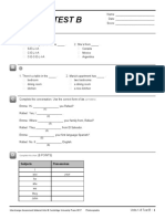 Test B: Units