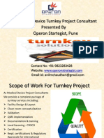 Medical Device Turnkey Project Consultant Presented by Operon Startegist, Pune