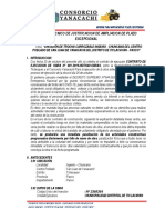 Informe Tecnico de Ampliacion de Plazo Excepcional