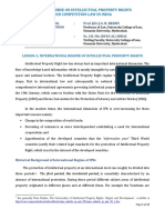 Introduction of Intellectual Property Rights in India Chapter 1 Part 2