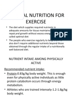 Optimal Nutrition For Exercise