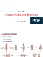 Design of Machine Elements: Muhammad Ilyas, PHD