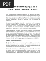 Lectura 3 Plan de Marketing