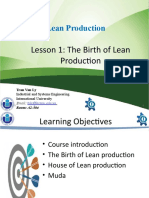 Week 1 - Lean Production - Introduction-The Birth of Lean