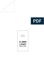 Parts Catalog D2848 LE423