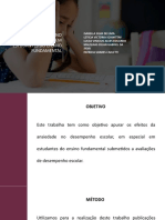 Efeitos Da Ansiedade No Desempenho Escolar em Estudantes Do Ensino Fundamental