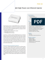 IEEE 802.3at Gigabit High Power Over Ethernet Injector (Mid-Span)