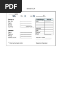 Soal DEPOSIT FORM