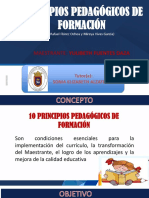 Principios Pedagógicos de La Formacion