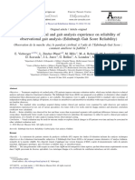 Influence of Clinical and Gait Analysis Experience On Reliability of Observational Gait Analysis (Edinburgh Gait Score Reliability)