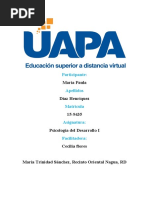 Comienzo de Tarea 7 Desarrollo Humano