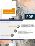 Cement Testing: Setting Time & Le Chatelier's Soundness Test